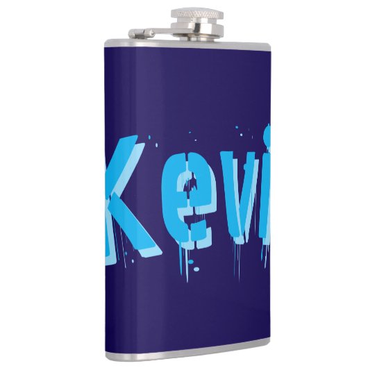 Aqua Blue Kevin Naam, Heupfles (Rechts)