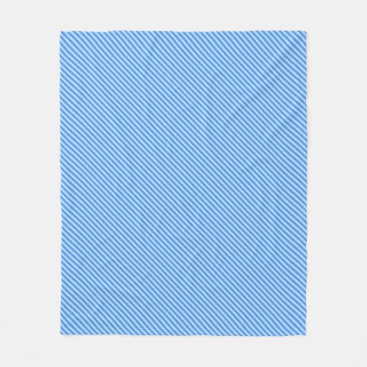 Aqua Blue Knit Crochet Stripe Textern Pattern Fleece Deken (Voorkant)