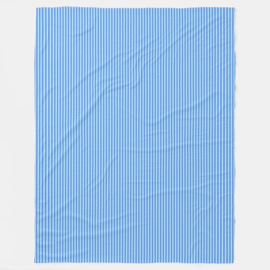 Aqua Blue Knit Crochet Stripe Textern Pattern Fleece Deken (Voorkant)