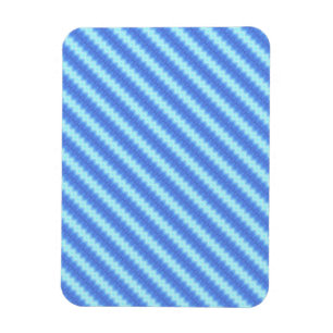 Aqua Blue Knit Crochet Stripe Textern Pattern Magneet