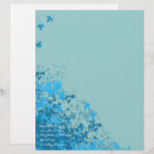 Aqua Blue laat briefhoofd achter (Voorkant / Achterkant)