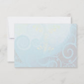 Aqua Blue Lemon Yellow Calla Lily Flower Bedankkaart (Achterkant)