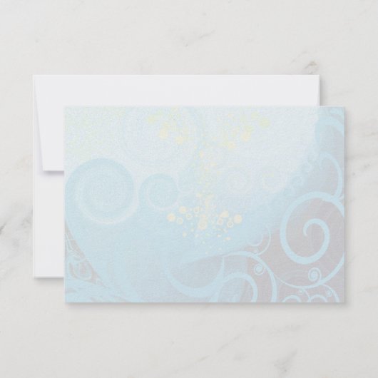 Aqua Blue Lemon Yellow Calla Lily Flower- Bedankkaart (Achterkant)