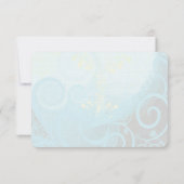 Aqua Blue Lemon Yellow Calla Lily Flower- Bedankkaart (Achterkant)