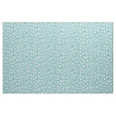 Aqua Blue Leopard-afdrukken op grote schaal Stof (Yard (91,4 cm))