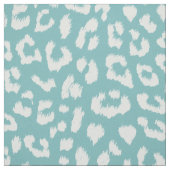 Aqua Blue Leopard-afdrukken op grote schaal Stof (Swatch)