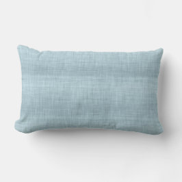 Aqua Blue Linen textuur lumbaal kussen