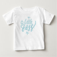 Aqua Blue Little Boss Kalligrafie met Kroon