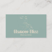 Aqua Blue Make-up Artiest Salon Visitekaartje (Voorkant)