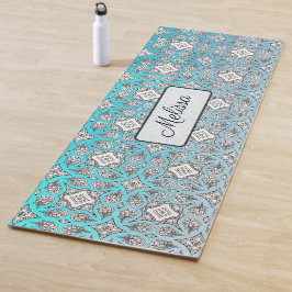 Aqua Blue Mandala Persoonlijke Yoga Mat