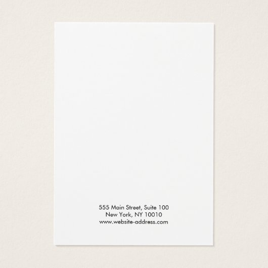 Aqua Blue Marble Earring Display Card Visitekaartje (Achterkant)