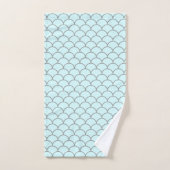  AQUA BLUE MERMAID BATHROOM TOWEL SET BAD HANDDOEK (Handdoek)