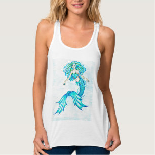 Aqua Blue Mermaid Tanktop