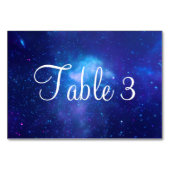 Aqua Blue Milky Way Galactic Center Celestial Kaart (Achterkant)