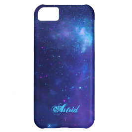 Aqua Blue Milky Way Galaxy Personalized Celestial Case-Mate iPhone 14 Pro Max Hoesje