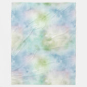 Aqua Blue Mint Fleece Deken (Voorkant)