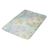 Aqua Blue Mint Gold Glitter Mermaid Badmat (Gekanteld)