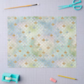 Aqua Blue Mint Gold Glitter Mermaid   Tissuepapier (Craft)