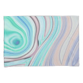 aqua blue mint green lila paars pastelregenboog kussensloop (Voorkant-Rechts)