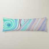 aqua blue mint green lila paars pastelregenboog lichaamskussen (Voorkant)