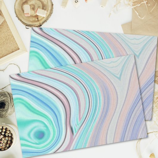 aqua blue mint green lila paars pastelregenboog tissuepapier