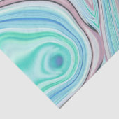 aqua blue mint green lila paars pastelregenboog tissuepapier (Detail)