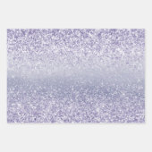 Aqua Blue Mint Paars Glitter Sparkle Inpakpapier Vel (Voorkant 3)