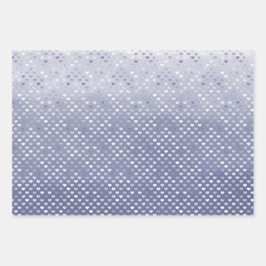 Aqua Blue Mint Paars Glitter Sparkle Inpakpapier Vel (Voorkant 2)