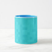 Aqua Blue Mosaic Shimmer Mok (Midden)
