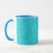 Aqua Blue Mosaic Shimmer Mok (Links)