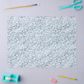 Aqua Blue Navy Leopard Print Tissuepapier (Craft)