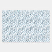 Aqua Blue Navy Ombre Leopard Print Inpakpapier Vel (Voorkant 2)