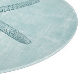 Aqua Blue Ocean Beach Zeester Snijplank (Hoek)