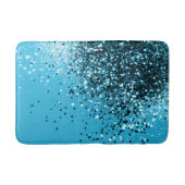 Aqua Blue OCEAN Glitter #1 Badmat (Voorkant)