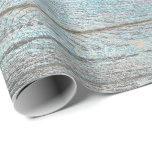 Aqua Blue Ocean Grungy Silver Grey Wood Rustic Cadeaupapier<br><div class="desc">Minimalisme en elegante glam- en grafisch afval</div>