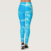 Aqua Blue Ocean Leggings (Achterkant)