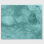 Aqua Blue Ocean Marble Molten Pastel VIP Cadeaupapier (Vlak)