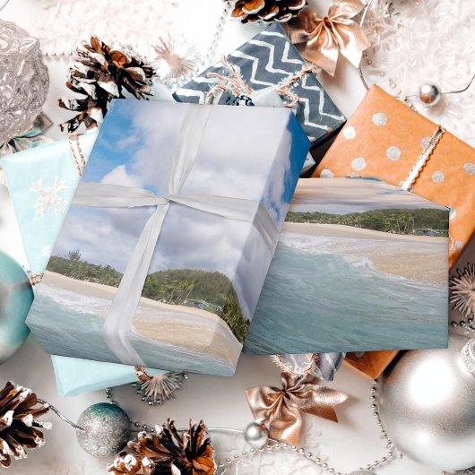 Aqua Blue Ocean Wave Tropical Paradise Cadeaupapier