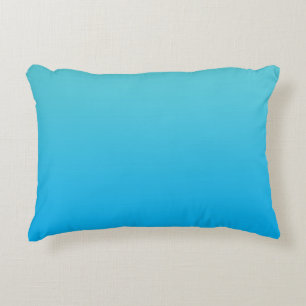 "Aqua Blue Ombre" Accent Kussen
