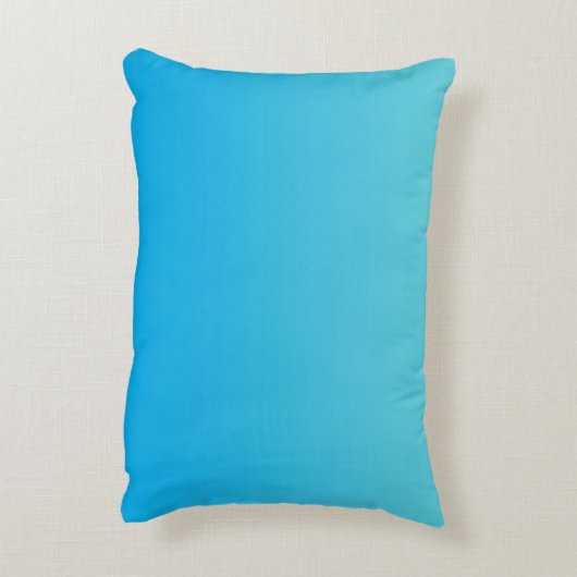 "Aqua Blue Ombre" Accent Kussen (Achterkant (Verticaal))