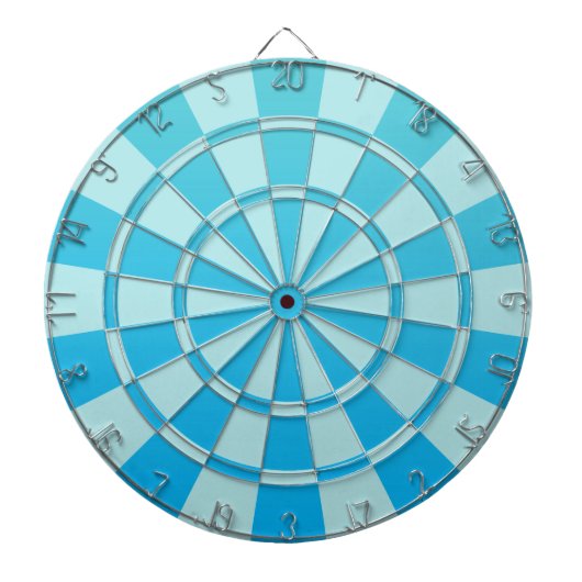 Aqua Blue Ombre Dartbord (Voorkant)
