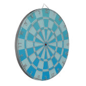Aqua Blue Ombre Dartbord (Voorkant Links)