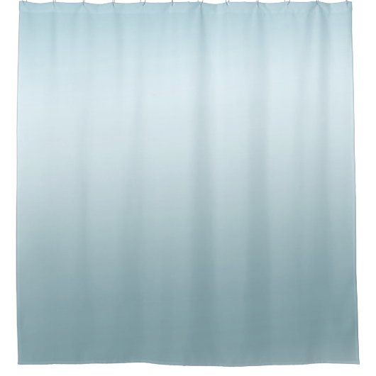 Aqua Blue Ombre Douchegordijn (Voorkant)
