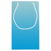 Aqua Blue Ombre Klein Cadeauzakje (Achterkant)