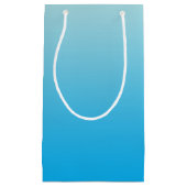Aqua Blue Ombre Klein Cadeauzakje (Voorkant)
