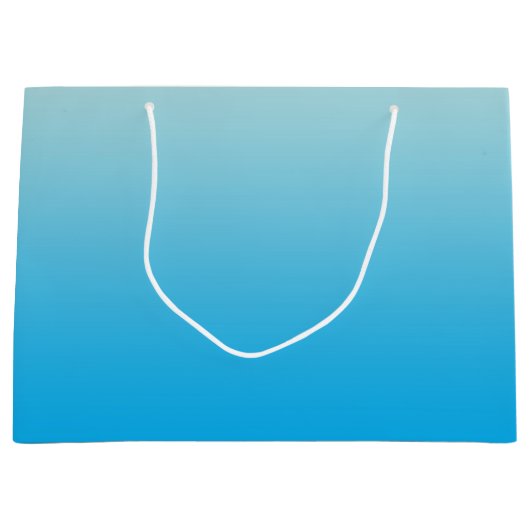 Aqua Blue Ombre Large Cadeautasje (Voorkant)