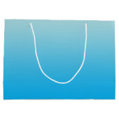 Aqua Blue Ombre Large Cadeautasje (Achterkant)