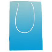 Aqua Blue Ombre Medium Cadeauzakje (Voorkant)