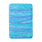 Aqua Blue, Paars en Blauwgroen kustdecor Badmat (Voorkant Verticaal)