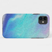 Aqua Blue Paars Pastel Mosaic Tiles Case-Mate iPhone Case (Achterkant (horizontaal))